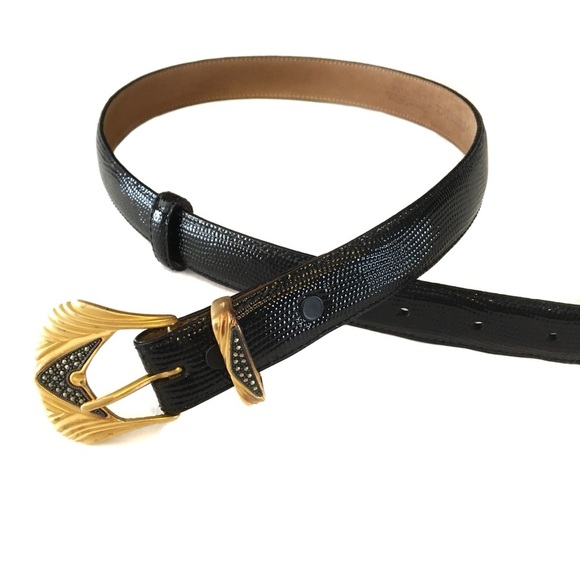 Judith Jack Genuine Calfskin Leather Belt EUC 36.5
